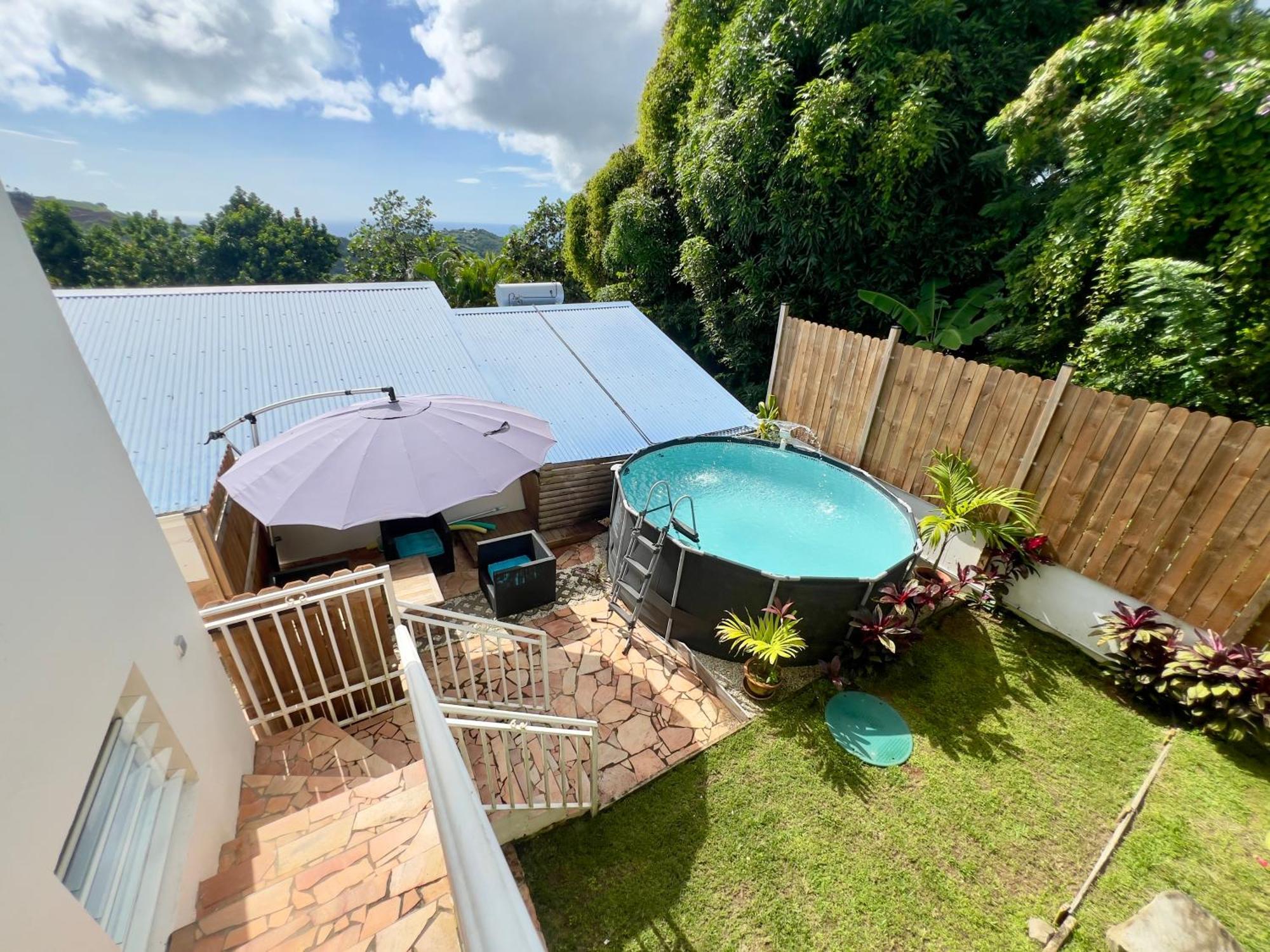 Villa Iguana, Duplex Paisible, Vue Magnifique Mer Et Rocher Du Diamant, Piscine Sainte-Luce Exteriör bild